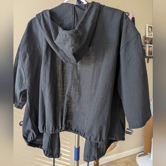 NWT Cropped Zip-Up Hoodie 1X - Picture 8 of 10